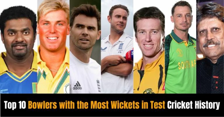 Top 10 Bowlers with the Most Wickets in Test Cricket History